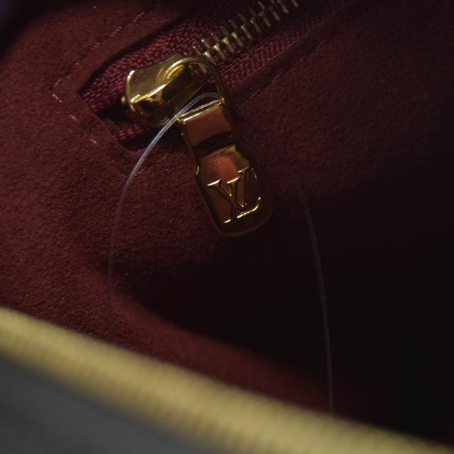 $3100 Louis Vuitton  Empreinte Monogram Giant Speedy Bandouliere 25 Black Beige