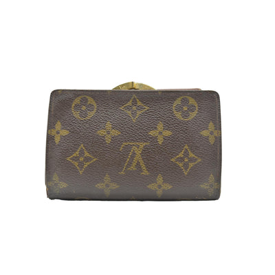 $750 Louis Vuitton Kisslock French Wallet CA0015