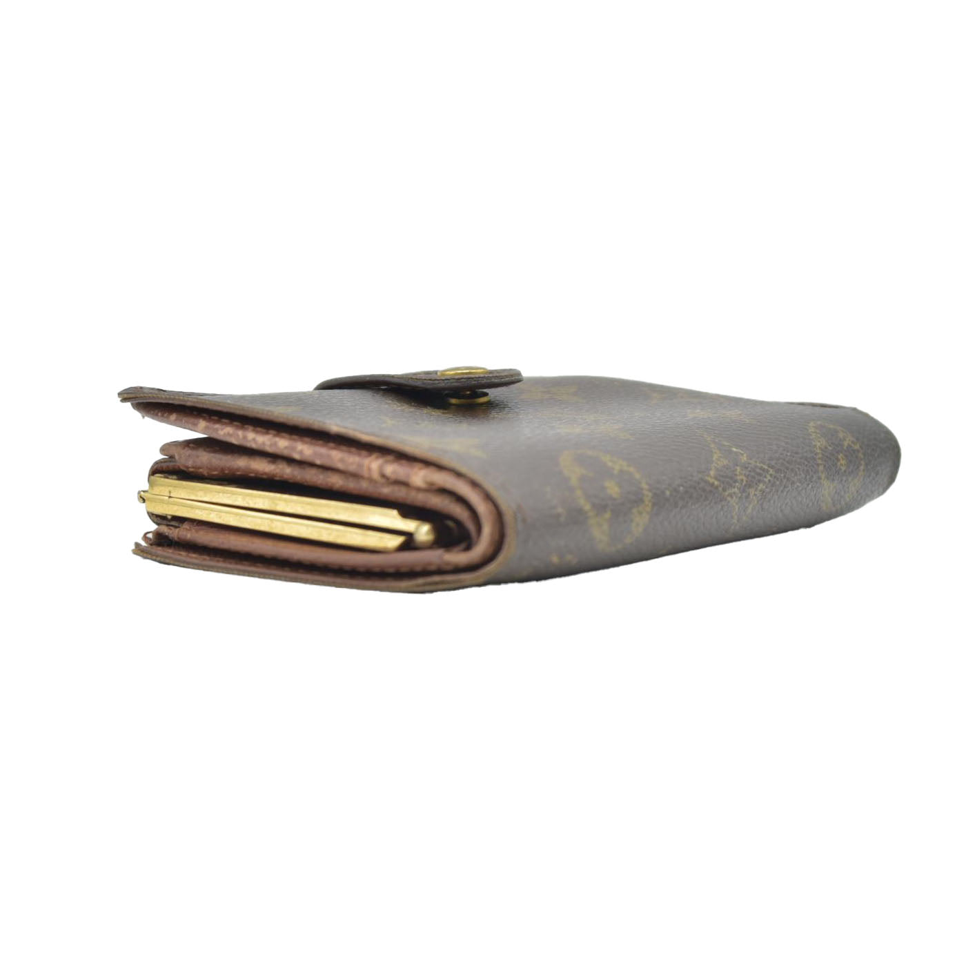 $750 Louis Vuitton Kisslock French Wallet MI0013