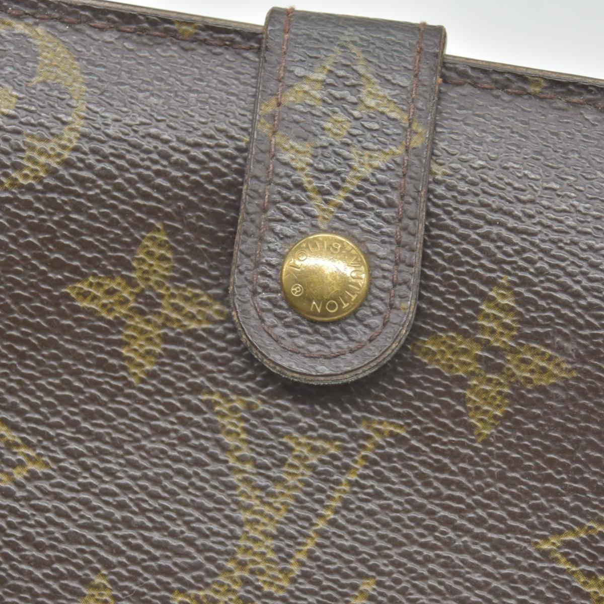 $750 2003 Louis Vuitton Kisslock French Wallet MI0013 10020015