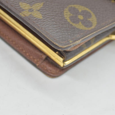 $750 2003 Louis Vuitton Kisslock French Wallet MI0013 10020015