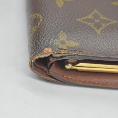 $750 Louis Vuitton Kisslock French Wallet CA0015