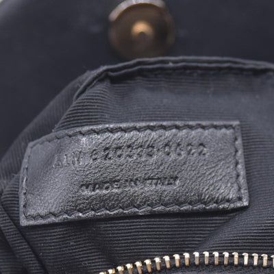 $2490 2022 Saint Laurent Lambskin Quilted Toy Loulou Puffer Monogram Chain Satchel Black