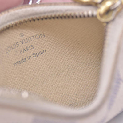 $325 2008 LOUIS VUITTON Damier Azur Cles Key Pouch GA0068 CONSIGNMENT 10021431