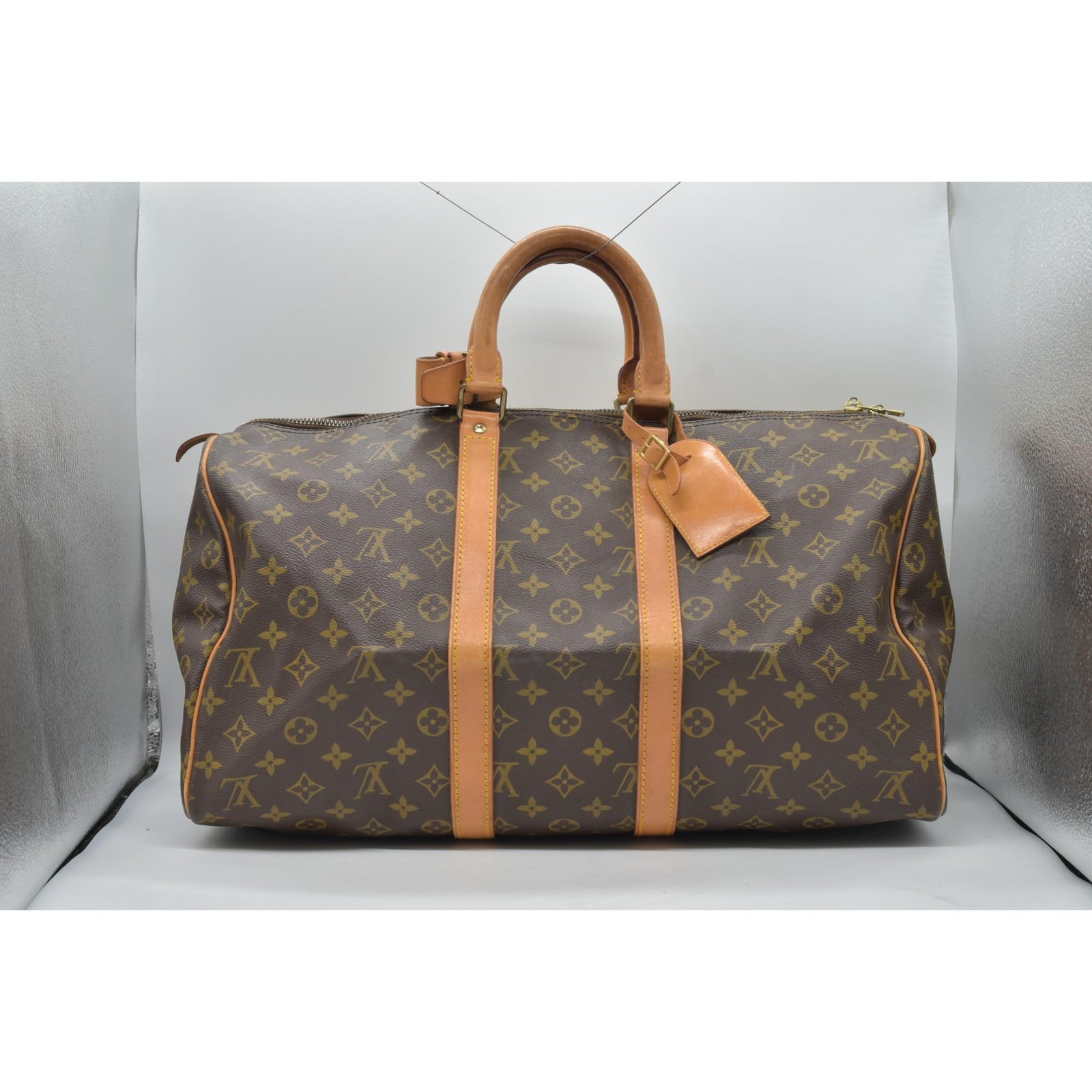 $1420 1985 Louis Vuitton Monogram Duffle Boston Bag  Keepall 45 SA852