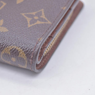 $580 2003 LOUIS VUITTON Monogram Compact Zip Wallet Brown CT0053 CONSIGNMENT 10021430