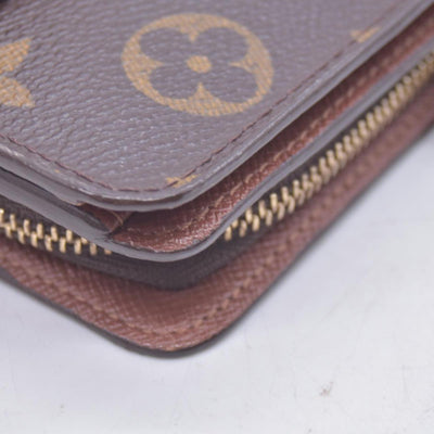 $580 2003 LOUIS VUITTON Monogram Compact Zip Wallet Brown CT0053 CONSIGNMENT 10021430