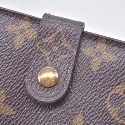 $580 2003 LOUIS VUITTON Monogram Compact Zip Wallet Brown CT0053 CONSIGNMENT 10021430