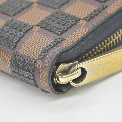 2013 LOUIS VUITTON Damie Payette Zippy Wallet Long Wallet Black CA1183