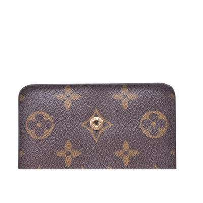 $580 2003 LOUIS VUITTON Monogram Compact Zip Wallet Brown CT0053 CONSIGNMENT 10021430