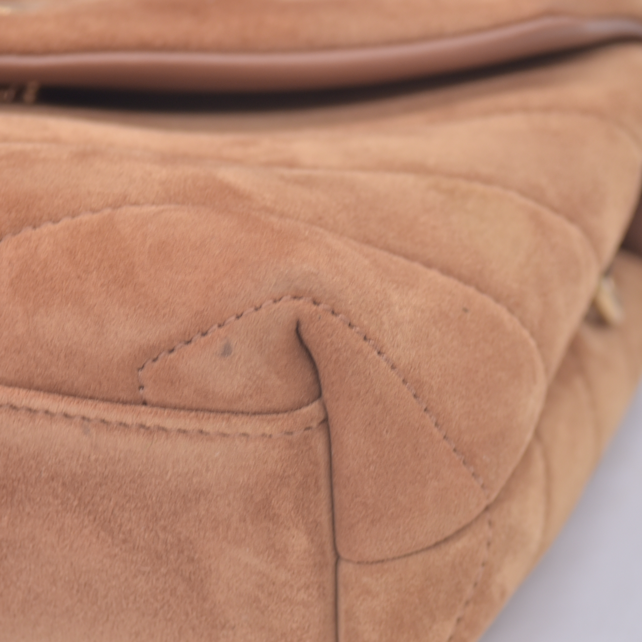$1890 2022 Saint Laurent Suede Toy Loulou Shoulder Bag Cinnamon
