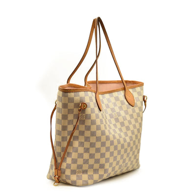 Louis Vuitton  Damier Azur Neo Neverfull MM Rose Ballerine FL3166