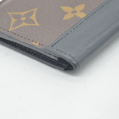Louis Vuitton Monogram Macassar Organizer de Poche Black × Brown Card Case