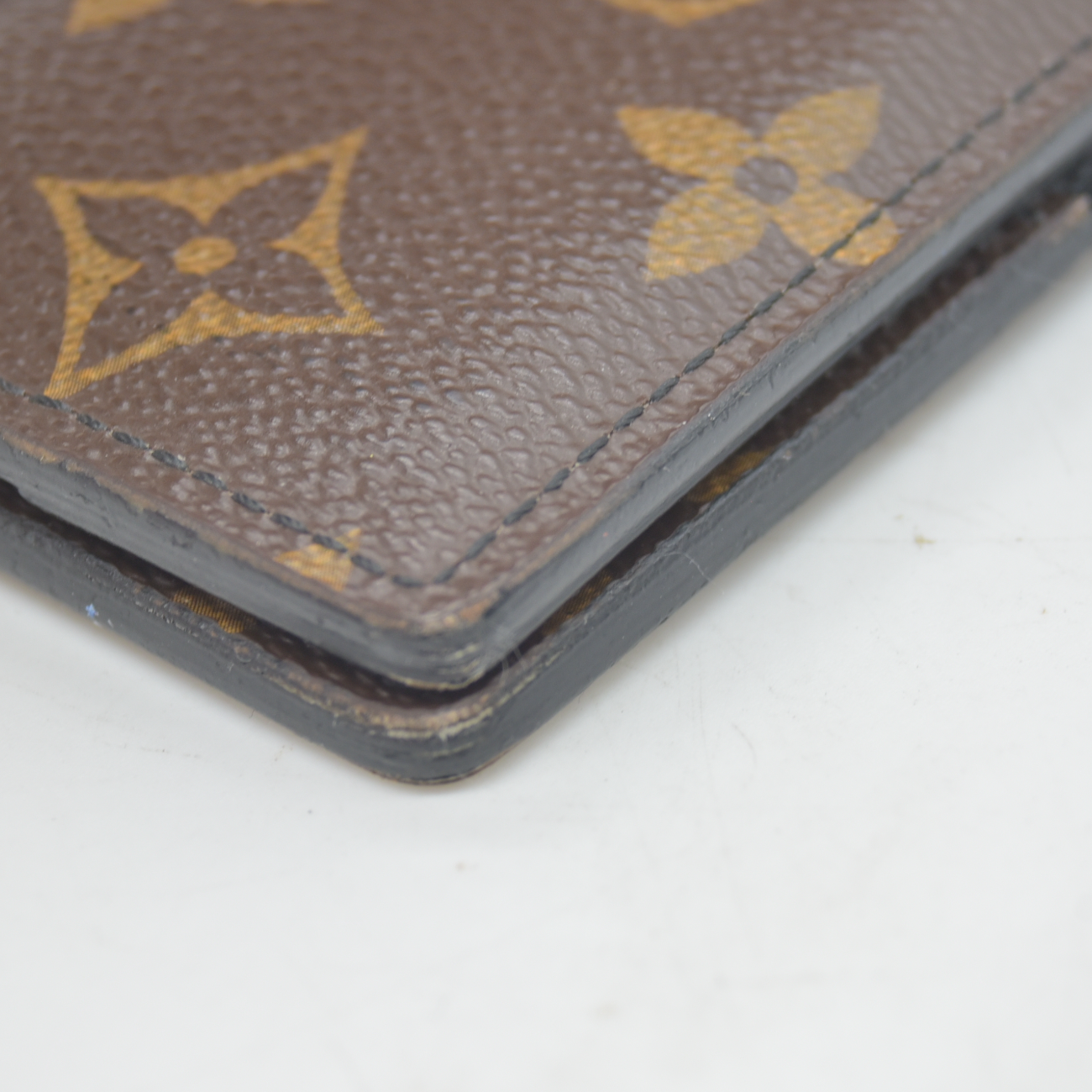 Louis Vuitton Monogram Macassar Organizer de Poche Black × Brown Card Case