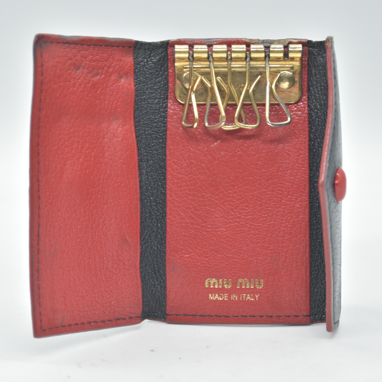Miu Miu Madras Love Key Case