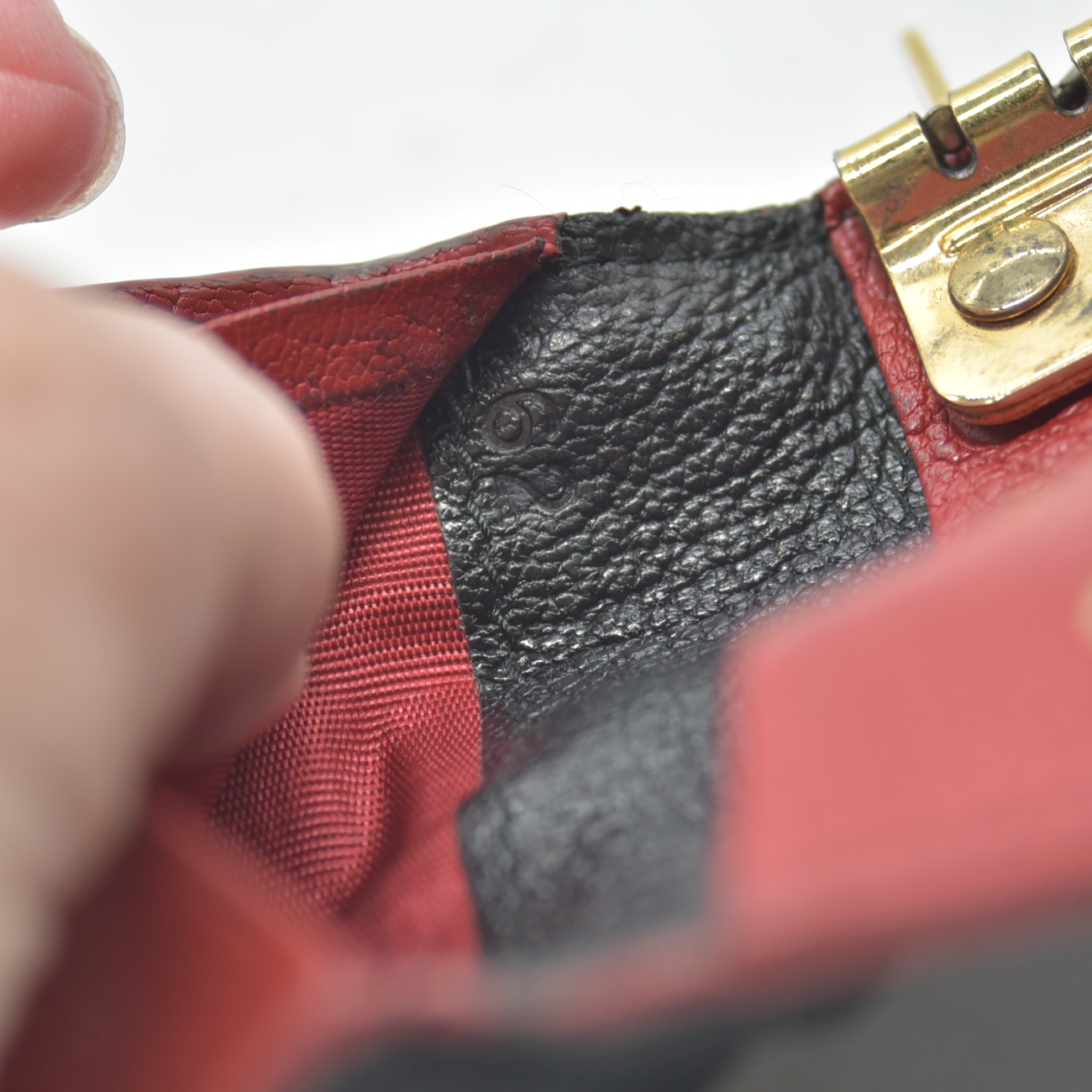 Miu Miu Madras Love Key Case