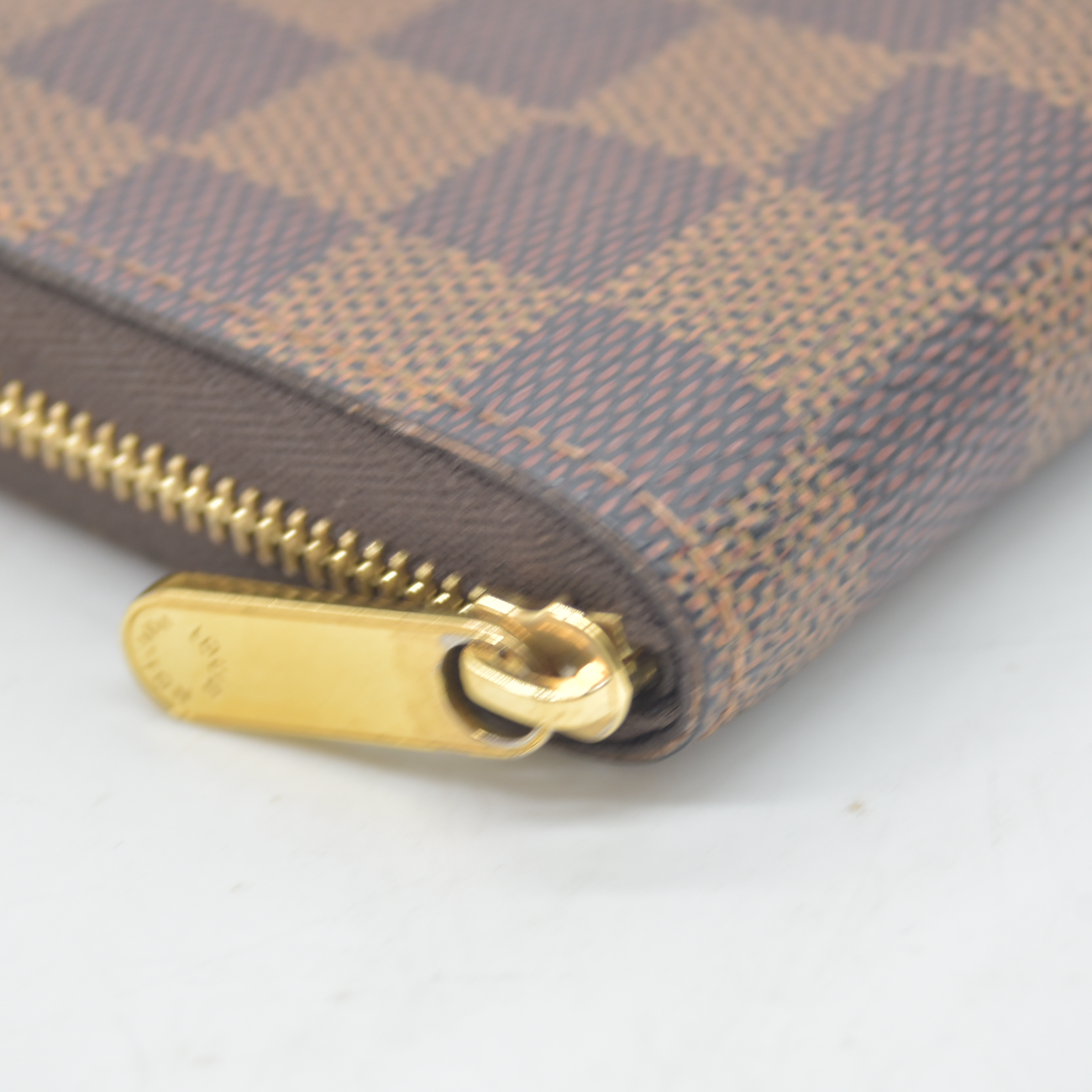 Louis Vuitton Damier Zippy Coin Purse Brown Compact Wallet