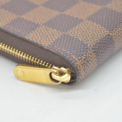 Louis Vuitton Damier Zippy Coin Purse Brown Compact Wallet