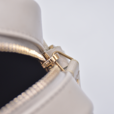$1950 2022 Saint Laurent Calfskin Matelasse Monogram Lou Camera Bag Crema Soft