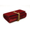SAINT LAURENT Velvet Medium Monogram Kate Tassel Shoulder Bag Red