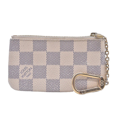 $455 2016 Louis Vuitton Damier Azur Key Pouch