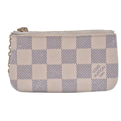 $455 2016 Louis Vuitton Damier Azur Key Pouch