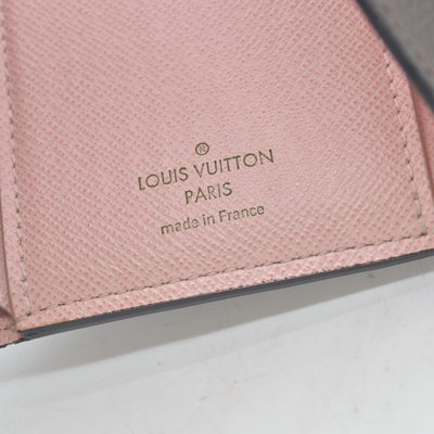 $755 LOUIS VUITTON Portefeuille Victorine M62360 Rose Ballerine Monogram MI4118
