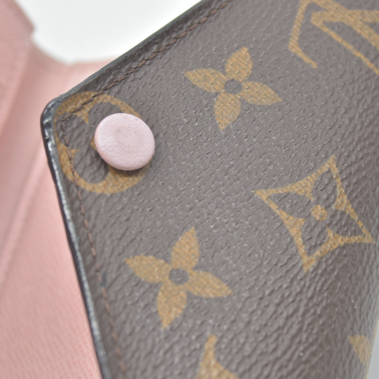 $755 LOUIS VUITTON Portefeuille Victorine M62360 Rose Ballerine Monogram MI4118