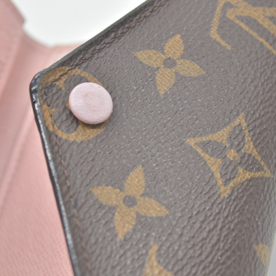 $755 LOUIS VUITTON Portefeuille Victorine M62360 Rose Ballerine Monogram MI4118