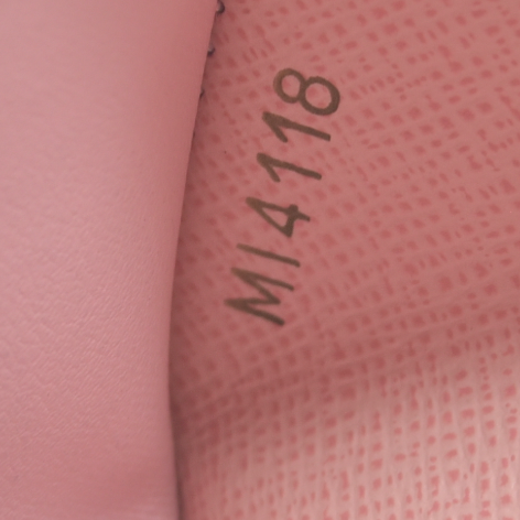 $755 LOUIS VUITTON Portefeuille Victorine M62360 Rose Ballerine Monogram MI4118