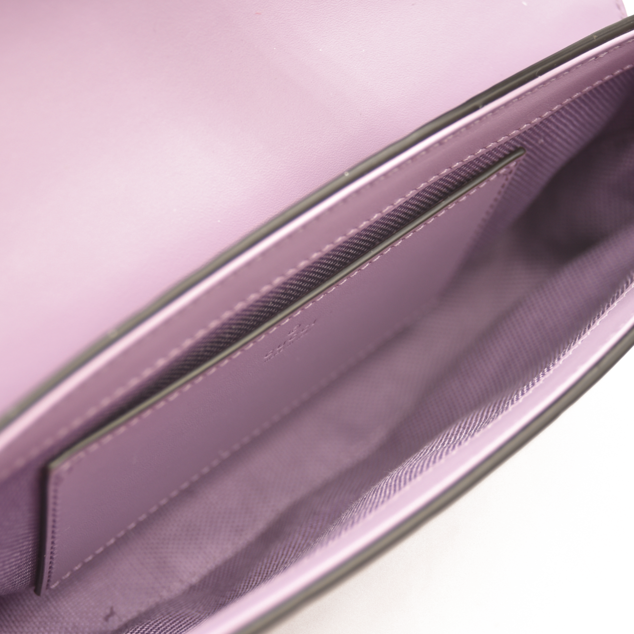 $1590 Gucci  Calfskin GG Super Mini Shoulder Bag Purple CONSIGNMENT