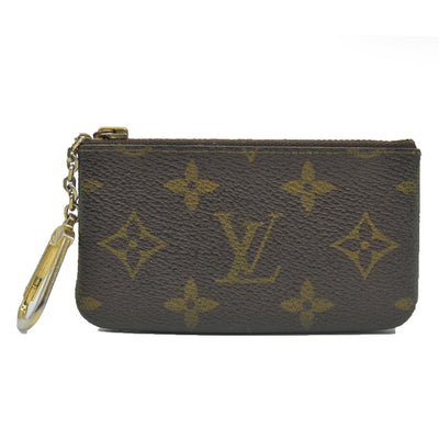 $345 LOUIS VUITTON Monogram Coin Purse Key Pochette Cles ET0910