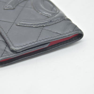 Chanel Cambon Line Quilted Leather Card Holder