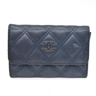 AUCTION $525 Chanel Interlocking CC Logo Card Holder