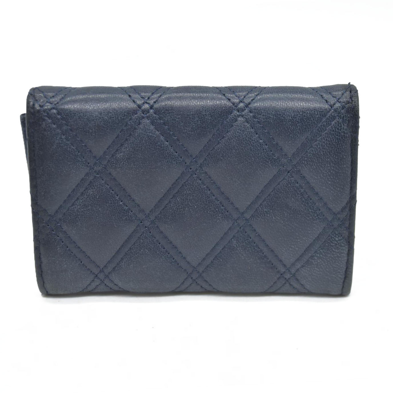 AUCTION $525 Chanel Interlocking CC Logo Card Holder