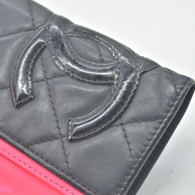 Chanel Cambon Line Quilted Leather Card Holder