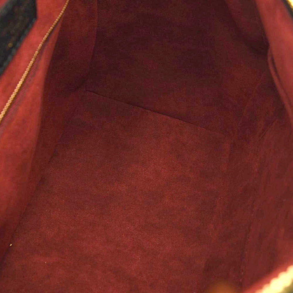 LOUIS VUITTON Empreinte Monogram Giant Speedy Bandouliere 25 Black Beige