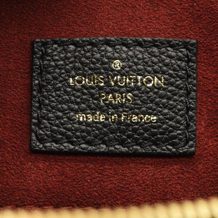 LOUIS VUITTON Empreinte Monogram Giant Speedy Bandouliere 25 Black Beige