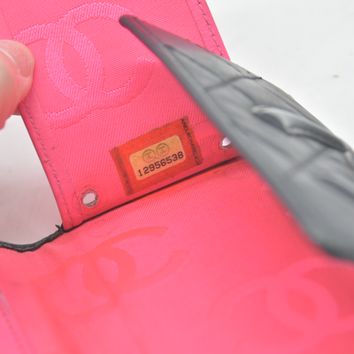 Chanel Cambon Line Quilted Leather Card Holder