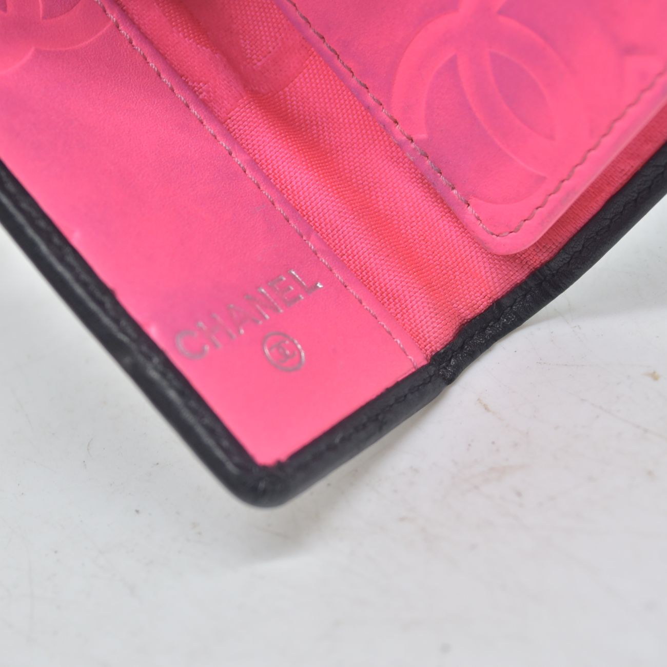 Chanel Cambon Line Quilted Leather Card Holder