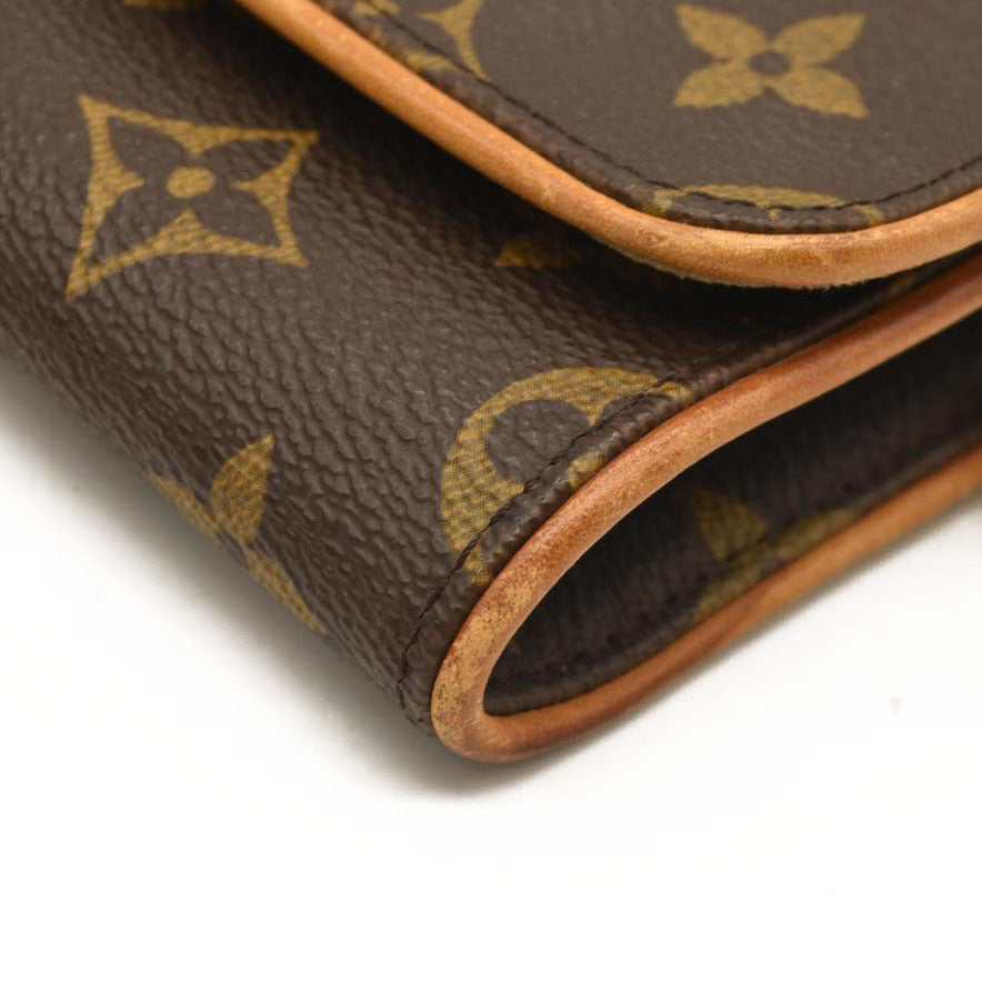 LOUIS VUITTON Monogram Pochette Twin GM FL0011