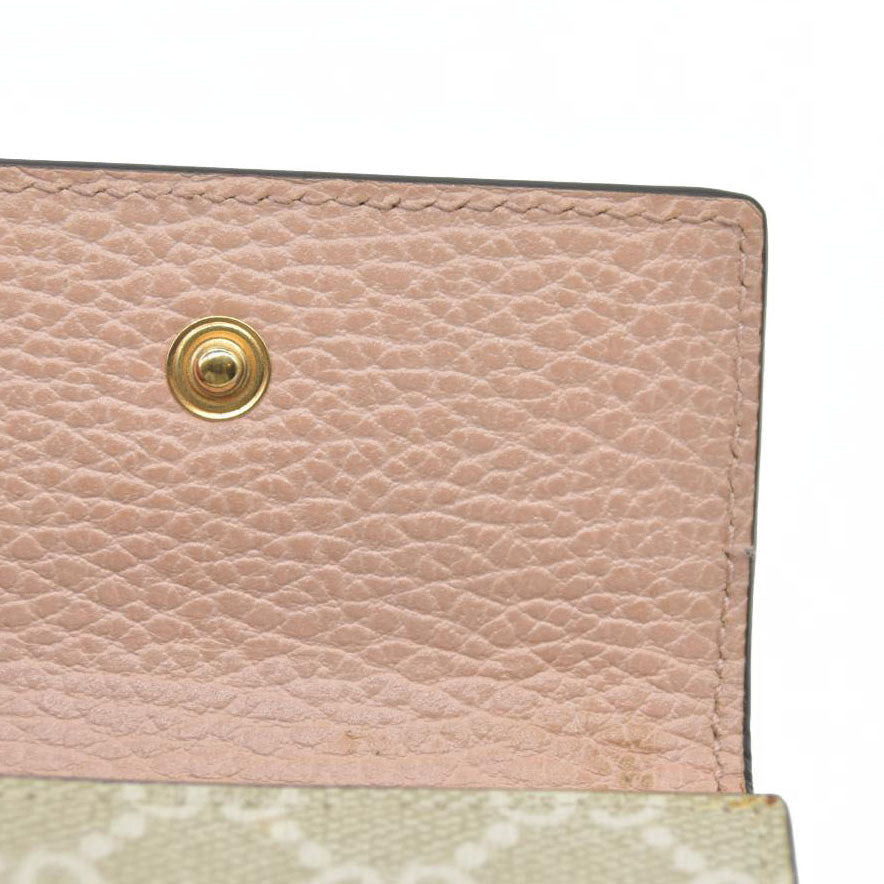 AUCTION $350 GUCCI GG Marmont GG Supreme Leather 6 Ring Key Case