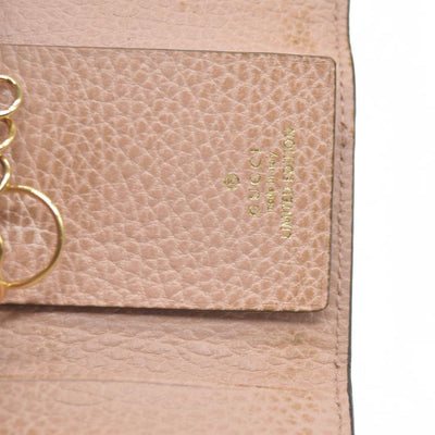 AUCTION $350 GUCCI GG Marmont GG Supreme Leather 6 Ring Key Case