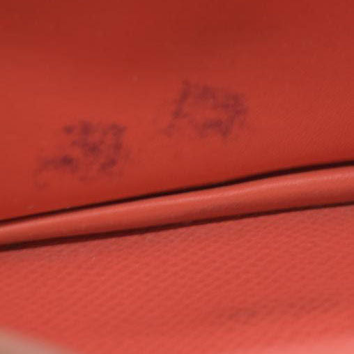 AUCTION $1570 Hermes Epsom Bearm Souffle Bifold Wallet Pink