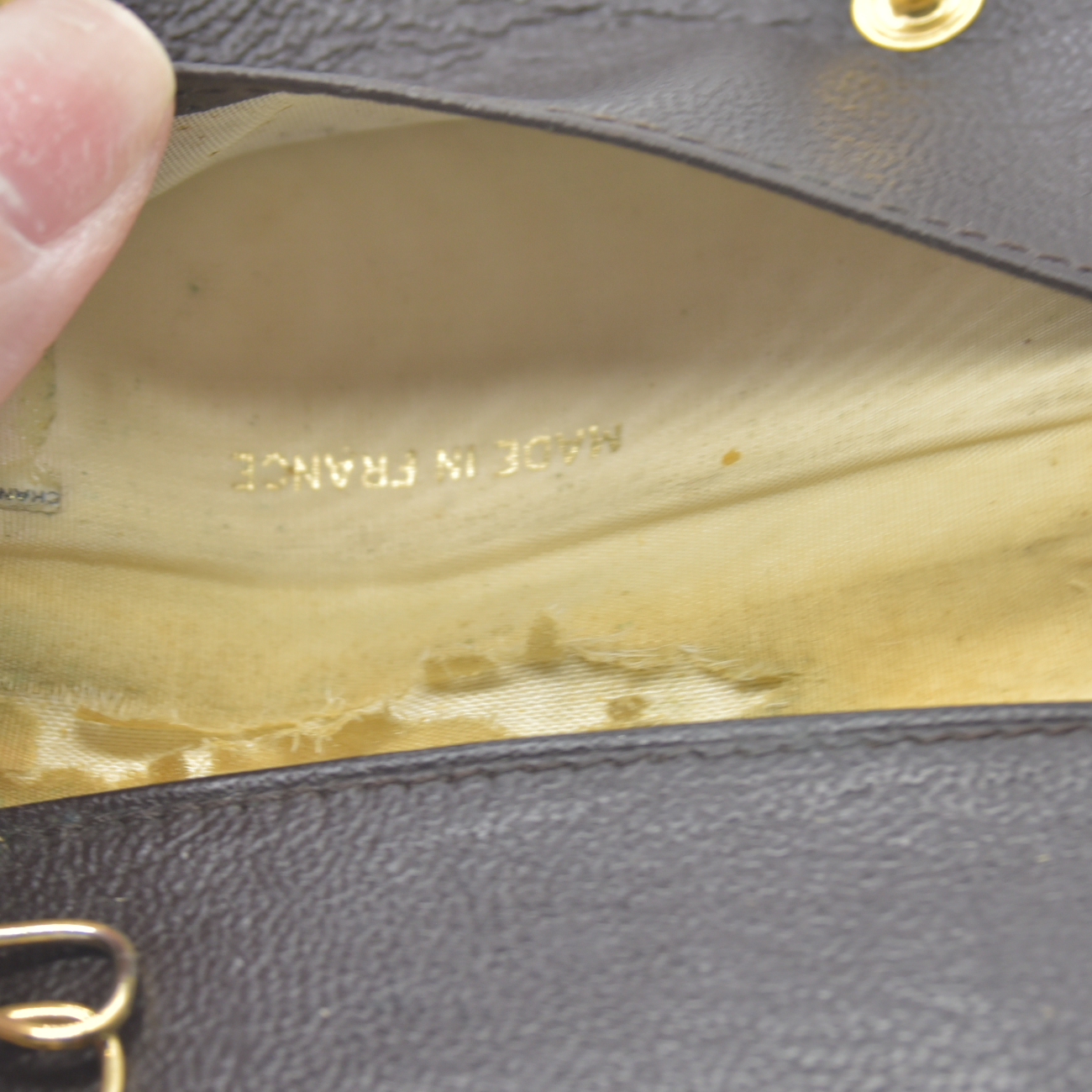 CHANEL COCO Mark Leather Key Case Key Holder Brown