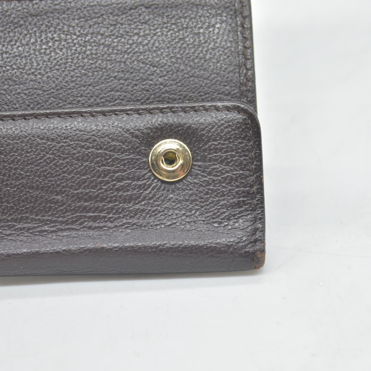 CHANEL COCO Mark Leather Key Case Key Holder Brown