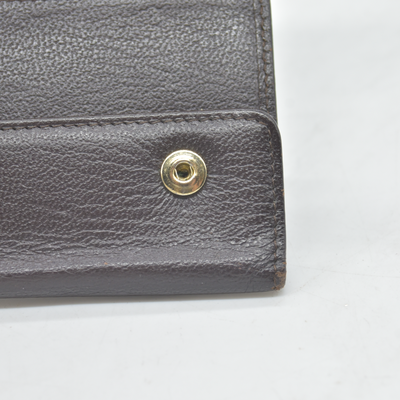 CHANEL COCO Mark Leather Key Case Key Holder Brown