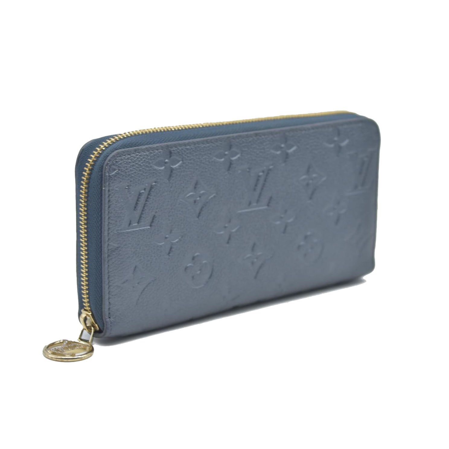 $1170 Louis Vuitton LV Monogram Empreinte Leather Zippy Wallet RFID