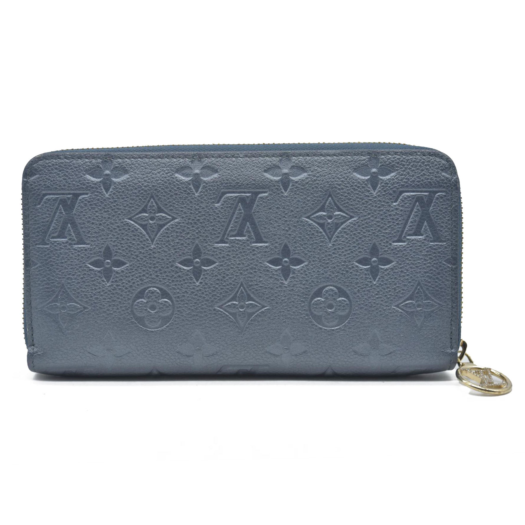 $1170 Louis Vuitton LV Monogram Empreinte Leather Zippy Wallet RFID