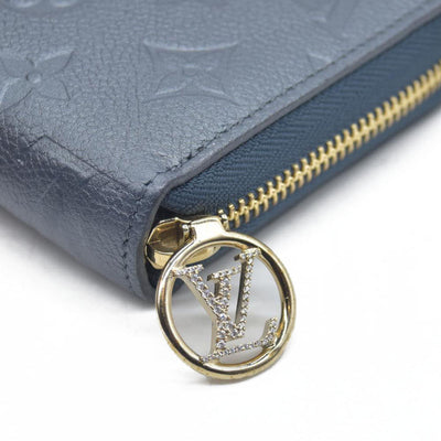 $1170 Louis Vuitton LV Monogram Empreinte Leather Zippy Wallet RFID